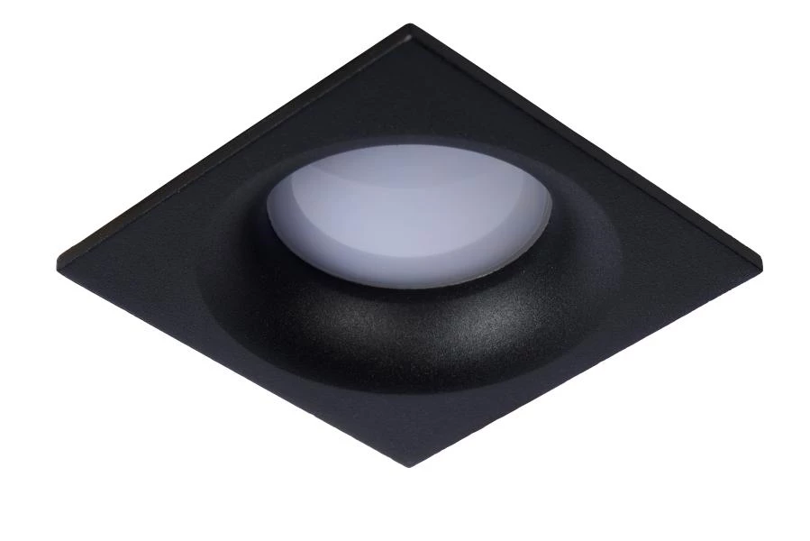 Lucide ZIVA - Recessed spotlight Bathroom - 1xGU10 - IP44 - Black - off